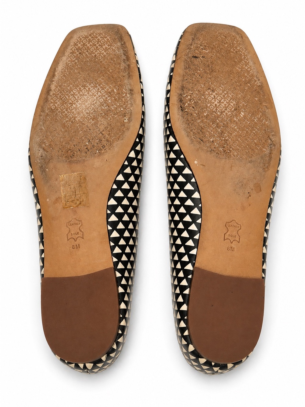 Tory Burch Black and Cream Georgia Ballet Flat - Picture 4 of 6